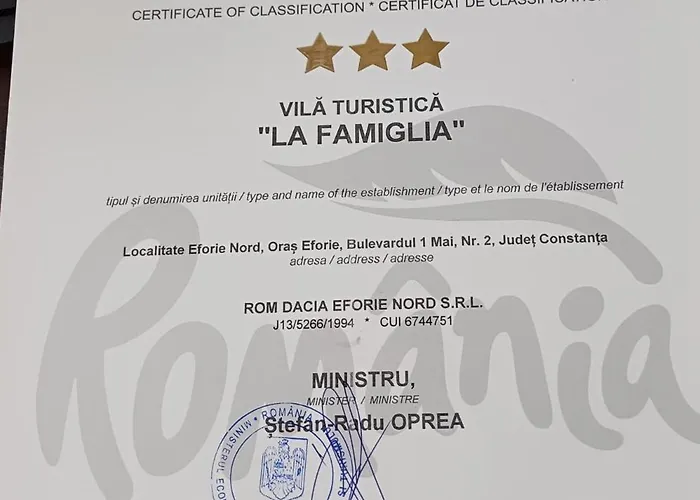 La Famiglia Accommodatie bij particulieren Eforie Nord